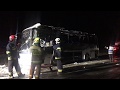 Nowy Dwór Gd. Pożar autobusu. Pasażerowie cali i zdrowi – 14.04.2019